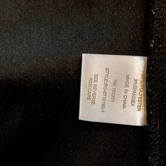 Black cropped strapless satin corset top size M - Picture 6 of 7